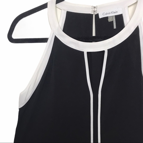 Calvin Klein Black Sleeveless Tank Top Blouse - Picture 5 of 5